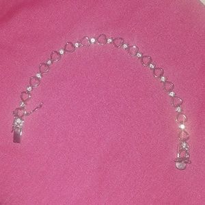 Silver heart bracelet
